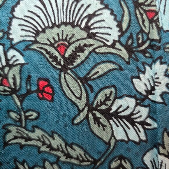 NWT Band of The Free Jewel Teal Floral Wrap Maxi Dress M - Picture 7 of 15